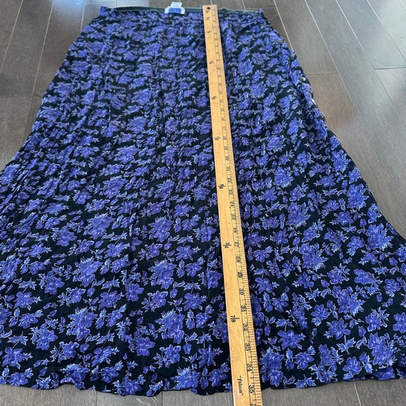 Vintage April‎ Cornell Floral Maxi Skirt Dark Fairy Whimsigoth Romantic M - Picture 7 of 10